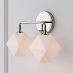Load image into Gallery viewer, Talvior Geometric Modern Bathroom Sconce - Faceted Shade Light in Luxe Finishes