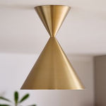 Load image into Gallery viewer, Brivana Sculpted Glass Flush Mount Light for Bedroom & Living Room