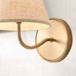 Load image into Gallery viewer, Fibura Sleek Metal Linen Shade Wall Light - Wall-Mounted Art