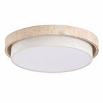 Załaduj obraz do przeglądarki galerii, Travertine Fabric Flush Mount Ceiling Light