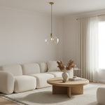 Afbeelding laden in galerijweergave, Clarione in hoogte verstelbare glazen hanglamp - Klassieke Art Deco lamp