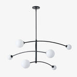 Afbeelding laden in galerijweergave, Arden glazen hanglamp kroonluchter – minimalistisch geometrisch ontwerp voor moderne interieurs