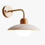 Afbeelding laden in galerijweergave, Discra Minimalistische Sculpturale Cirkelvormige Wandlamp — Natuurlijke Stijl Wandarmatuur voor Hal en Slaapkamer U18