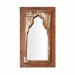 Załaduj obraz do przeglądarki galerii, Rustic Carved Wood Arch Wall Mirror image 13