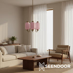 Load image into Gallery viewer, Eloise Vintage Glass Chandelier - Milk Glass Home Accent