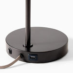 Load image into Gallery viewer, Brina Glass USB Table Lamp - Modern Bedside Desk Light with Style