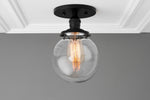 Load image into Gallery viewer, Glorica Glass Minimalist Globe Ceiling Fixture for Bedroom & Office
