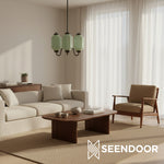 Load image into Gallery viewer, Eloise Vintage Glass Chandelier - Milk Glass Home Accent