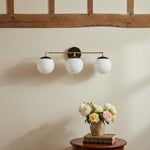 Load image into Gallery viewer, Glorica Glass Wall Sconce - Modern Vintage Vanity Light Fixture