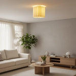 Cargar imagen en el visor de la Galería, Lámpara colgante con pantalla de lino Velura – Luz de techo moderna y de transición para comedores y cocinas