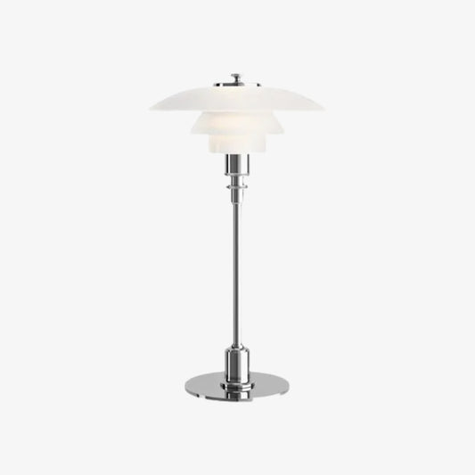 Lámpara de Mesa de Vidrio Multicapa Layora - Lámpara Moderna de Metal para Sala