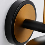 Cargar imagen en el visor de la Galería, Black and Gold Outdoor Wall Lantern