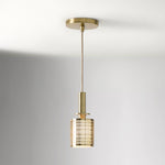 Load image into Gallery viewer, Galvia Champagne Bronze Metal Pendant - Adjustable and UL Compliant