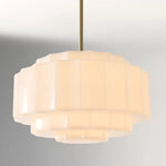Load image into Gallery viewer, Vexrona Glass Pendant Lamp - Elegant Adjustable Metal Hanging Rod for Living Room and Bar