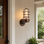Cargar imagen en el visor de la Galería, Patnox Clear Glass Industrial Wall Sconce
