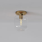 Afbeelding laden in galerijweergave, Lumivelle sculpturale opbouwlamp – moderne glazen plafondlamp