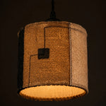 Cargar imagen en el visor de la Galería, Natural Loofah Woven Pendant Lamp Wabi Sabi Patchwork Hanging Light