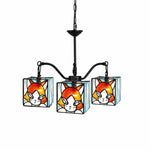 Cargar imagen en el visor de la Galería, stained glass cat pendant light SKU option