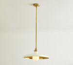 Load image into Gallery viewer, Forvara Metal Industrial Bowl Pendant with Straight Rod for Dining