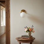 Load image into Gallery viewer, Glorica Glass Wall Sconce - Frosted Globe Light