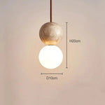 Bild in die Galerieansicht laden, Travertin Stein Creme Retro Minimalistische LED Pendelleuchte
