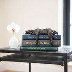Load image into Gallery viewer, Floxo Lazy Dog Sculpture – Geometric Iron Design Modern Home Decor for Living Rooms and Offices