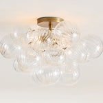 Load image into Gallery viewer, Bravira Transitional Glass Panel Ceiling Light for Hallway & Bedroom
