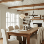 Bild in die Galerieansicht laden, Koloro Millie Glas-Hängeleuchte – Retro-Design Pendelleuchte für Wohnzimmer oder Essbereich