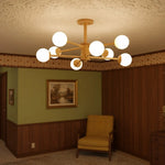 Afbeelding laden in galerijweergave, Orrise Moleculair Ontwerp Plafondlamp - Artistieke Tak Verlichting Kroonluchter voor Huisruimtes