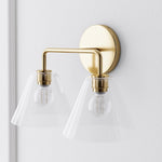 Load image into Gallery viewer, Conica Cone Wall Sconce - 1, 2, 3-Light Modern Glass Lighting
