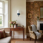 Load image into Gallery viewer, Curva Metal White Linen Sconce - Classic Brass Wall Light for Bedrooms