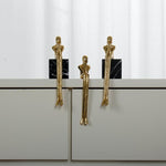 Afbeelding laden in galerijweergave, Gouden messing denker kastgrepen – metalen ladegrepen & kaptafelknoppen