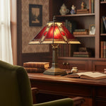 Afbeelding laden in galerijweergave, TiffStar Tiffany-tafellamp – Vintage stijl glas-in-lood geschikt voor slaapkamers en woonkamers