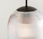 Afbeelding laden in galerijweergave, Bravira geribbelde glazen hanglamp - elegante keuken eilandlamp