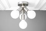 Load image into Gallery viewer, Glorica Glass Flush Mount Light - Globe Ceiling Fixture Modern