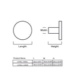 Load image into Gallery viewer, Solid Brass Round Decorative Knob–Metal Drawer & Kitchen Cabinet Knobs