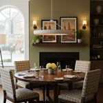 Load image into Gallery viewer, Plara Plaster-Texture Halo Chandelier – Modern Ring Ceiling Lamp for Living & Dining