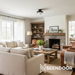 Load image into Gallery viewer, Hanton Minimalist Flush Mount Ceiling Light for Living Room & Hallway