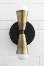 Load image into Gallery viewer, Pyralis Elongated Shade Contemporary Wall Lamp for Hall Space & Gallery