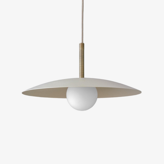 Curva Lámpara Colgante de Globo de Metal - Luz Minimalista Moderna para Cocina