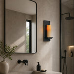 Cargar imagen en el visor de la Galería, Jade wall lamp in bathroom vanity setting