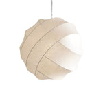 Carica l'immagine nella visualizzazione Galleria, Lampada a Sospensione a Sfera in Seta Wabi Sabi Japandi