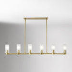 Load image into Gallery viewer, Rivora Ribbed Glass Design – Modern Chandelier for Dining Room