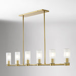 Load image into Gallery viewer, Rivora Ribbed Glass Design – Modern Chandelier for Dining Room