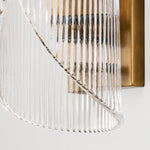 Load image into Gallery viewer, Vintage Ripple Glass Wall Sconce