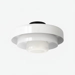 Cargar imagen en el visor de la Galería, Lámpara de Techo Redonda en Capas Colorida Veleora - Luminaria de Metal Estilo Bauhaus para Iluminación Interior de Dormitorio y Cocina