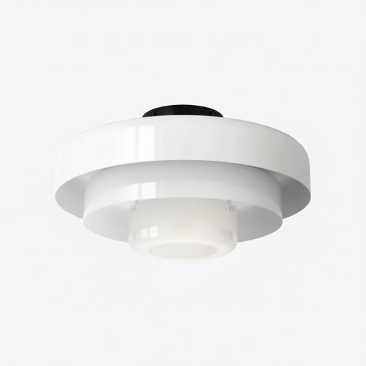Veleora Colorful Layered Round Ceiling Light - Bauhaus Style Metal Fixture for Bedroom Kitchen Interior Lighting