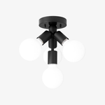 Load image into Gallery viewer, Glorica Glass Flush Mount Light - Globe Ceiling Fixture Modern