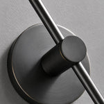 Carica l'immagine nella visualizzazione Galleria, Applique da bagno moderna in rame con paralume a tubo di vetro