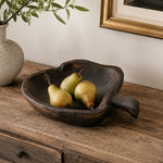 Afbeelding laden in galerijweergave, Apple-shaped wooden serving board styled with fruit
